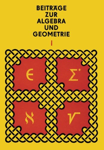 Cover for Manfred Herrmann · Beitrage Zur Algebra Und Geometrie 1 (Paperback Book) [German, 1971 edition] (1971)