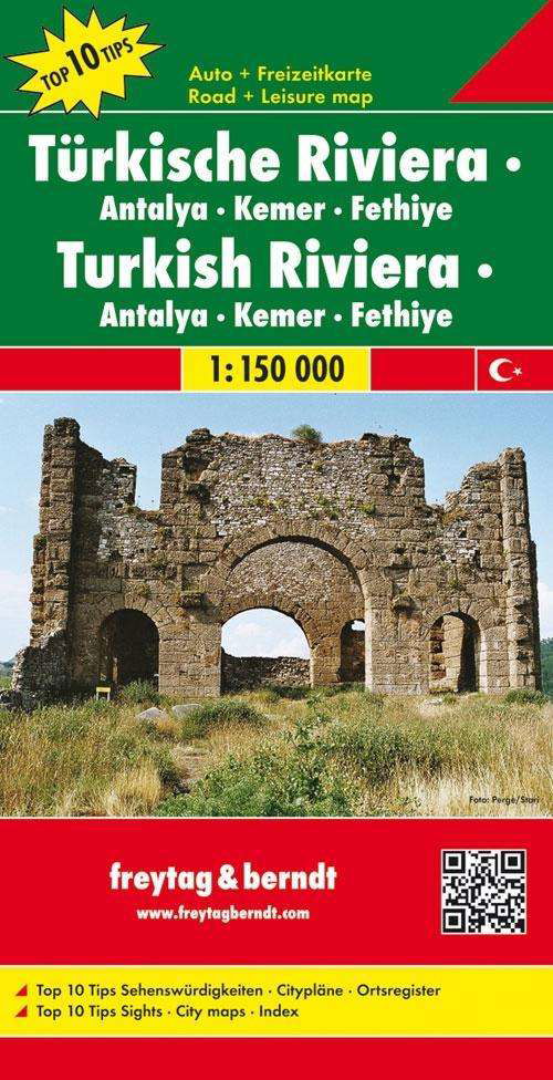Cover for Freytag &amp; Berndt · Turkish Riviera - Antalya - Kemer - Fethiye Road Map 1:150 000 (Landkart) (2015)