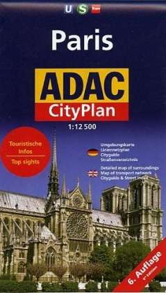 Cover for ADAC Verlag · Paris, ADAC CityPlan 1:12.500* (Book) (2001)