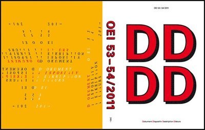 Cover for Cecilia Grönberg · Tidskriften OEI: OEI # 53-54 Dokument, Dispositiv, Deskription, Diskurs (Book) (2011)