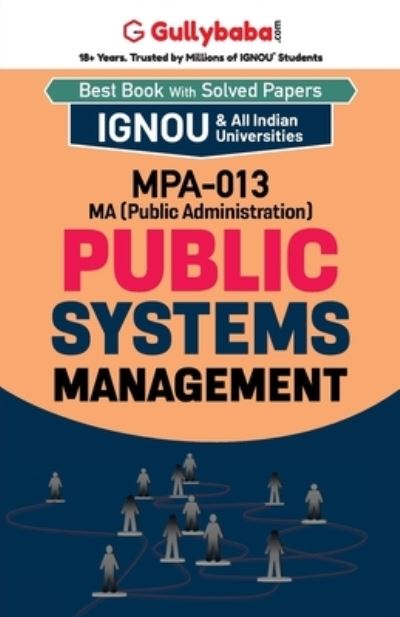 Mpa-013 Public Systems Management - Gullybaba Com Panel - Książki - Gullybaba Publishing House Pvt. Ltd - 9789381066300 - 5 maja 2008