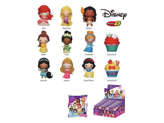 Cover for Disney · DISNEY - Princess - 3D Foam Bag Clip (Display 24 P (Toys)