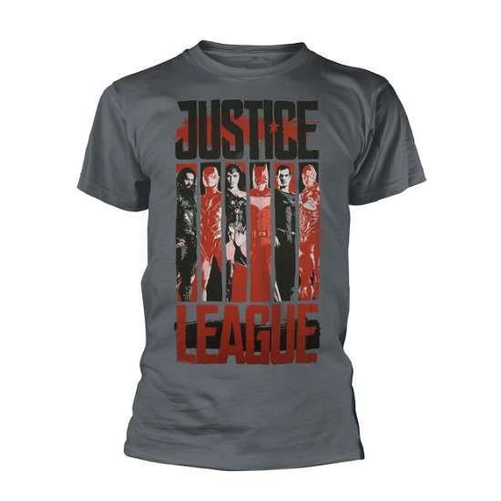 Cover for Dc Comics Justice League · Striped Characters (T-shirt) [size XXL] [Grey (Fotl) edition] (2017)