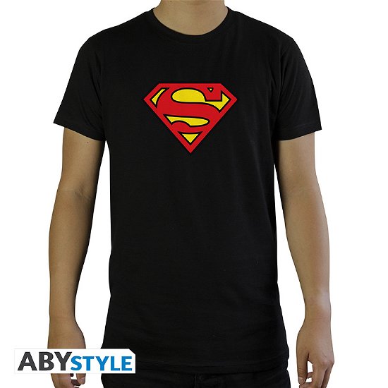 Cover for TShirt · Dc Comics: Superman Black Basic (T-Shirt Unisex Tg. XS) (MERCH) [size XS] (2021)