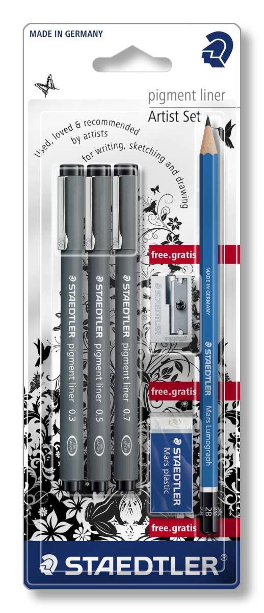 Cover for Staedtler · Pigment Liner 3pcs On Bc 100% Pefc (Merchandise) (MERCH)