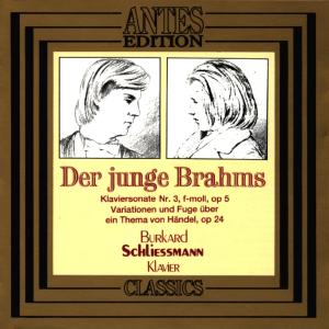 Cover for Brahms / Schliessmann,burkhard · Young Brahms / Pn Son No 3 / Variations (CD) (1992)