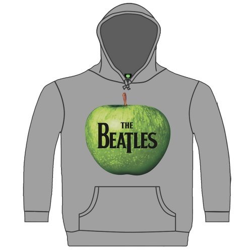 Cover for The Beatles · The Beatles Unisex Pullover Hoodie: Apple Logo (Hoodie) [size L] [Grey - Unisex edition]