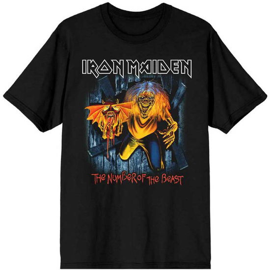 Iron Maiden Unisex T-Shirt: Number Of The Beast Eddie Panel Burst - Iron Maiden - Merchandise -  - 5056561024301 - 