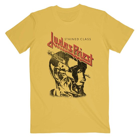 Judas Priest Unisex T-Shirt: Stained Class Vintage Head - Judas Priest - Mercancía -  - 5056561066301 - 