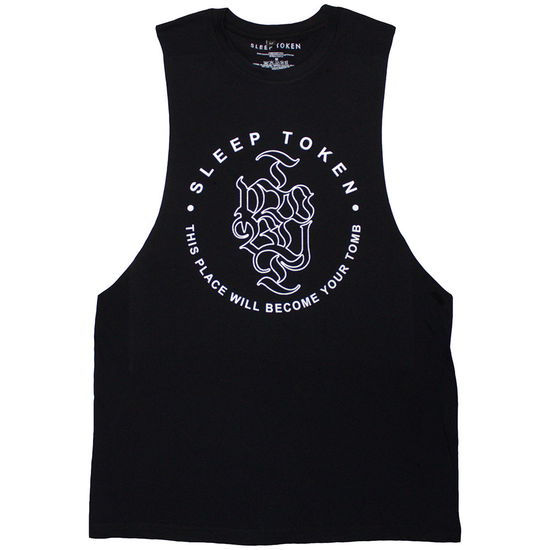 Cover for Sleep Token · Sleep Token Unisex Vest T-Shirt: Tomb Text Ring (Black) (CLOTHES) [size XL] (2025)