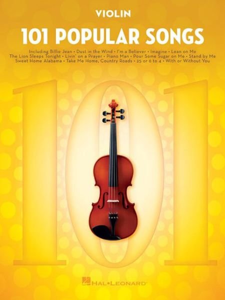 Cover for Hal Leonard Publishing Corporation · 101 Popular Songs: For Violin (Book) (2017)