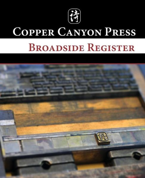 Cover for Broadside Register (Paperback Book) (2017)