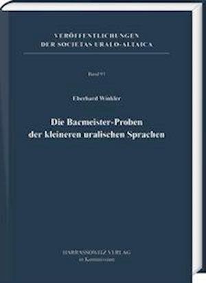 Cover for Winkler · Die Bacmeister-Proben der klein (Buch) (2020)