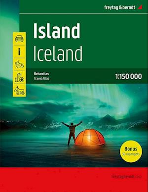 Iceland: Travel Atlas - Freytag & Berndt - Kirjat - Freytag-Berndt - 9783707922301 - tiistai 16. tammikuuta 2024