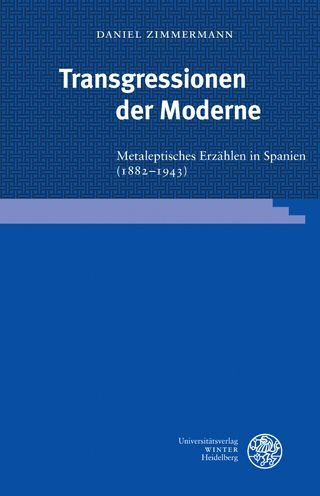 Cover for Daniel Zimmermann · Transgressionen der Moderne (Bok) (2022)