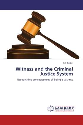 Cover for Bajpai · Witness and the Criminal Justice (Book)