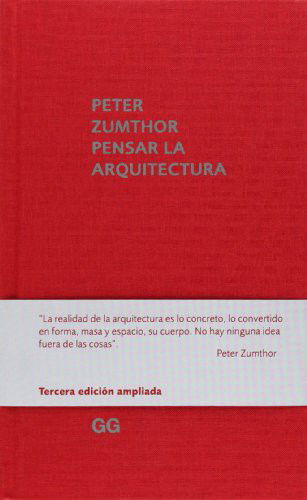 Cover for Peter Zumthor · Pensar la arquitectura (Hardcover Book) (2014)