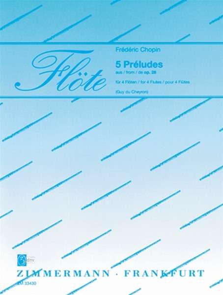 Cover for Chopin · 5 Préludes (Book)