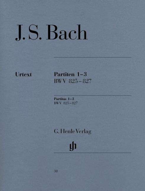 Cover for JS Bach · Partiten 1-3,Klav.825-827.HN30 (Bok) (2018)
