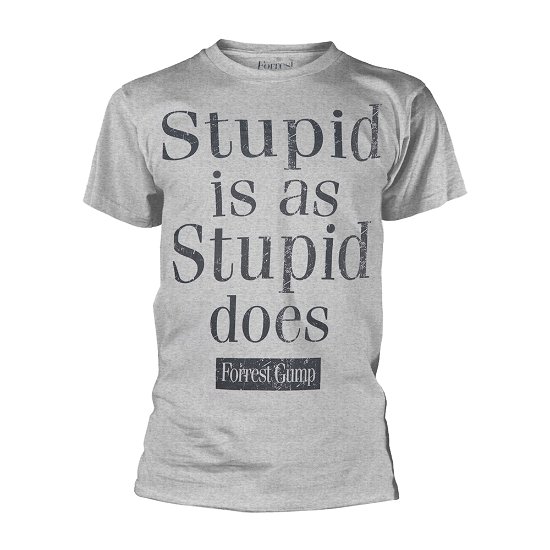 Cover for Forrest Gump · Stupid is As Stupid Does (T-shirt) [size XL] [Grey edition] (2018)