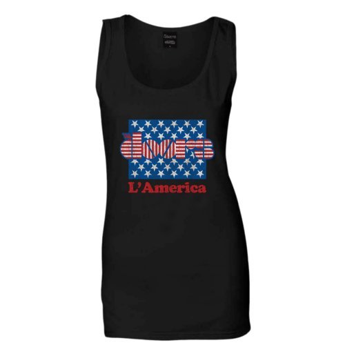 The Doors Ladies Vest T-Shirt: L'America - The Doors - Marchandise - ROFF - 5055295383302 - 6 juillet 2016