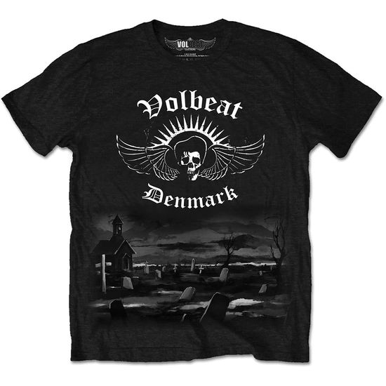 Cover for Volbeat · Volbeat Unisex Tee: Graveyard (CLOTHES) [size S] [Black - Unisex edition]