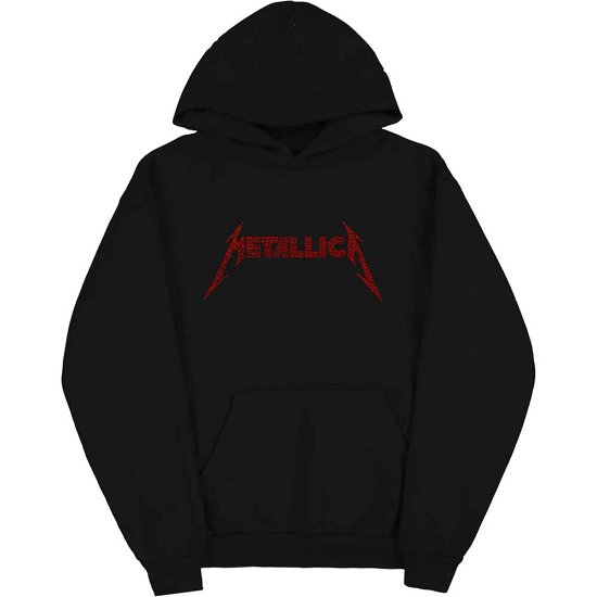 Metallica Unisex Pullover Hoodie: 40th Anniversary Songs Logo - Metallica - Merchandise -  - 5056187753302 - December 17, 2021