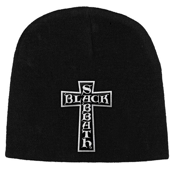 Black Sabbath Unisex Beanie Hat: Cross Logo - Black Sabbath - Merchandise -  - 5056365726302 - 