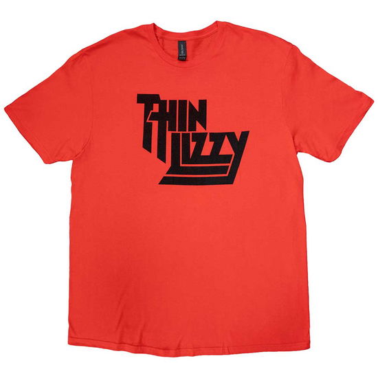 Cover for Thin Lizzy · Thin Lizzy Unisex T-Shirt: Logo (Red) (T-shirt) [size L] (2022)