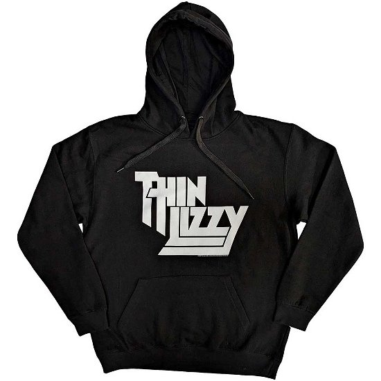 Thin Lizzy Unisex Pullover Hoodie: Stacked Logo - Thin Lizzy - Mercancía -  - 5056737222302 - 