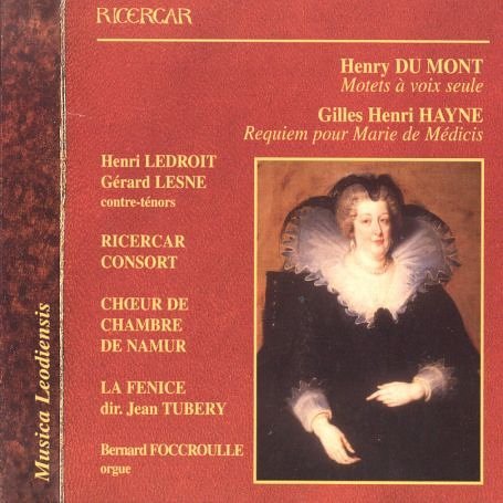 Cover for Du Mont / Hayne / Consort / Tubery · Du Mont / Hayne: Motets Voix Seule / Requie (CD) (2011)
