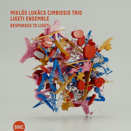 Cover for Miklos Lukacs Cimbiosis Trio &amp; Ligeti Ensemble · Responses To Ligeti (CD) (2024)