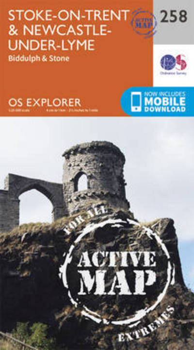 Cover for Ordnance Survey · Stoke-On-Trent and Newcastle Under Lyme - OS Explorer Active Map (Map) [September 2015 edition] (2015)