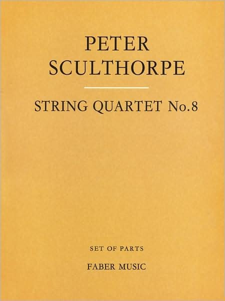 String Quartet No. 8 -  - Libros - Faber Music Ltd - 9780571505302 - 1 de diciembre de 1998