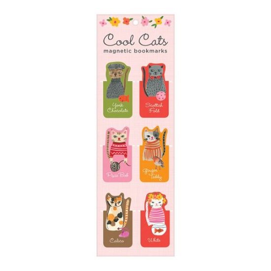 Cool Cats Magnetic Bookmarks - Galison - Books - Galison - 9780735354302 - January 2, 2018