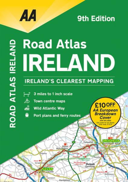 Road Atlas Ireland -  - Libros - AA Publishing - 9780749582302 - 1 de abril de 2020