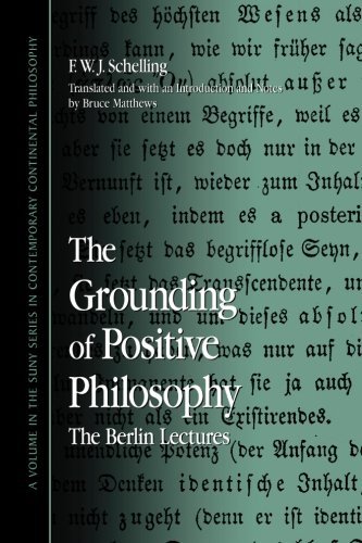 Cover for F. W. J. Schelling · The Grounding of Positive Philosophy: the Berlin Lectures (Suny Series in Contemporary Continental Philosophy) (Pocketbok) (2008)