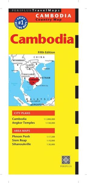 Cover for Periplus Editors · Cambodia Travel Map Fifth Edition (Map) [5 Revised edition] (2014)