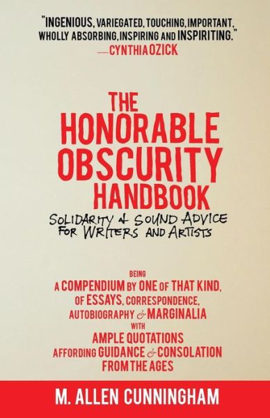 Cover for M. Allen Cunningham · The Honorable Obscurity Handbook (Paperback Book) (2014)