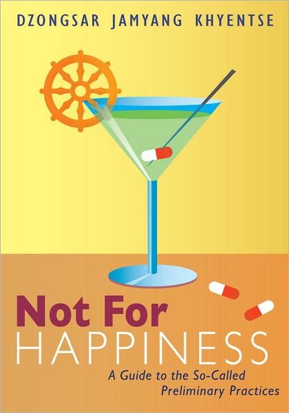 Cover for Dzongsar Jamyang Khyentse · Not for Happiness: A Guide to the So-Called Preliminary Practices (Paperback Book) (2012)