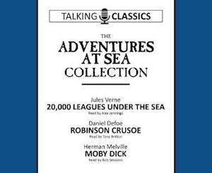 Cover for Herman Melville · The Adventures at Sea Collection: 20,000 Leagues Under the Sea / Robinson Crusoe / Moby Dick - Talking Classics (Audiobook (CD)) (2019)