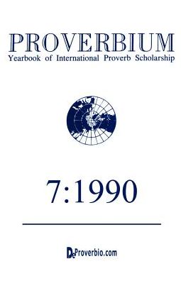 Cover for Wolfgang Mieder · Proverbium: Yearbook of International Proverb Scholarship (Paperback Book) (1990)