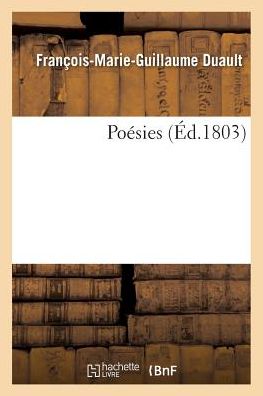 Cover for François-Marie-Guillaume Duault · Poesies (Paperback Book) (2017)