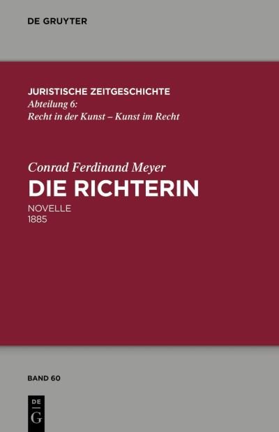 Cover for Conrad Ferdinand Meyer · Richterin (Buch) (2022)