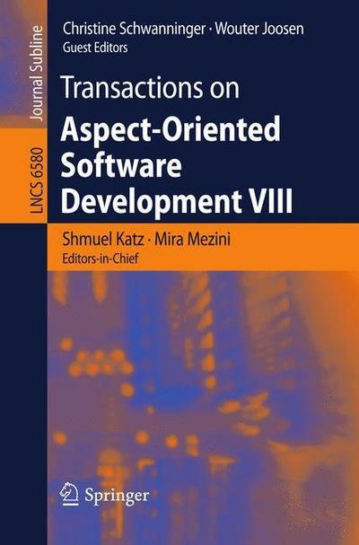 Cover for Shmuel Katz · Transactions on Aspect-Oriented Software Development VIII - Transactions on Aspect-Oriented Software Development (Paperback Bog) (2011)