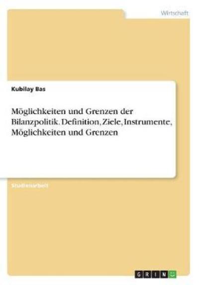 Cover for Bas · Möglichkeiten und Grenzen der Bilan (Book)