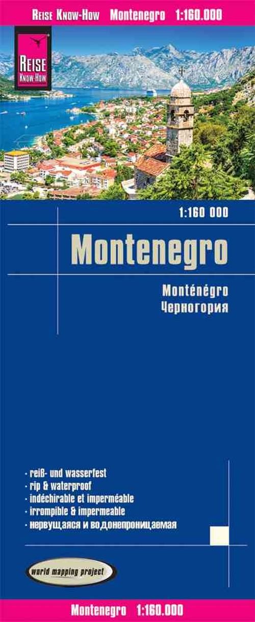 Montenegro (1:160.000) - Reise Know-How - Książki - Reise Know-How Verlag Peter Rump GmbH - 9783831774302 - 9 grudnia 2019
