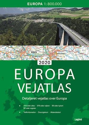 Europa Vejatlas 2020 -  - Books - Legind - 9788771558302 - January 29, 2020