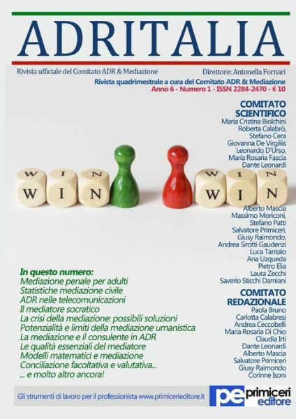 Cover for Antonella Fornari · ADR Italia (Numero 1/2019) (Paperback Book) (2019)