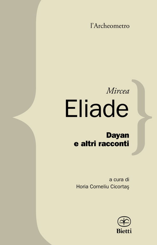 Cover for Mircea Eliade · Dayan E Altri Racconti (Book)